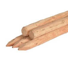 Vuren geschild kop Ø7x120 cm Vuren geschild kop Ø7x120 cm