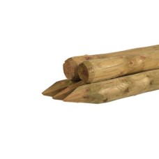 Vuren geschild kop groen geïmpregneerd Ø6 cm Vuren geschild kop groen geïmpregneerd Ø6 cm