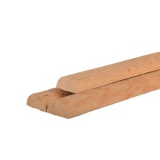 Vuren halfrond gefreesd Ø10 cm Vuren halfrond gefreesd Ø10 cm