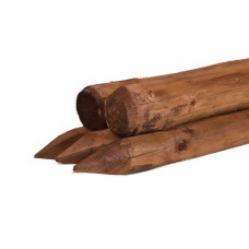 Vuren geschild kop bruin geïmpregneerd Ø6 cm Vuren geschild kop bruin geïmpregneerd Ø6 cm