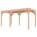 Douglas overkapping geschaafd 500x250 cm asymmetrisch