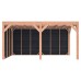 Douglas overkapping geschaafd 500x250 cm zwarte wanden