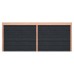 Douglas overkapping geschaafd 600x250 cm zwarte wanden