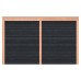 Douglas overkapping geschaafd 400x250 cm zwarte wanden