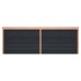 Douglas overkapping geschaafd 700x250 cm zwarte wanden