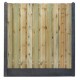 Hout-betonschutting antraciet i.c.m. tuinscherm grenen 21-planks