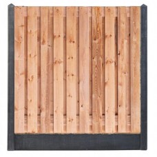 Hout-betonschutting antraciet i.c.m. Red class wood tuinscherm 21-planks