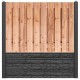 Hout-betonschutting motief antraciet i.c.m. tuinscherm red class wood 21-planks