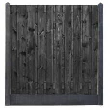 Hout-betonschutting antraciet i.c.m. tuinscherm Stuttgart 21-planks Hout-betonschutting antraciet i.c.m. tuinscherm Stuttgart 21-planks