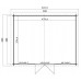 Blokhut Udo 500x400 cm
