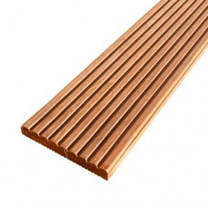 Vlonderplank hardhout 2,1x14,5 cm bankirai groef/ribbel Vlonderplank hardhout 2,1x14,5 cm bankirai groef/ribbel