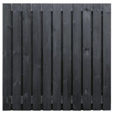 Tuinscherm Dresden zwart gespoten grenen 180x180 cm