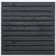 Tuinscherm Fulda zwart gespoten grenen 180x180 cm