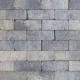 Stonique trommel dikformaat 21x6,8x6 cm grijs zwart
