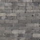 Stonique trommel waalformaat 20x5x7 cm grijs zwart