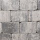 Stonique trommel 21x14x7 cm grijs/zwart