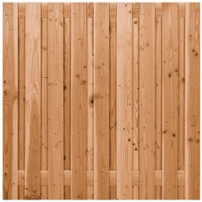 Tuinscherm Coloured Wood bezaagd 19-planks 180x180 cm