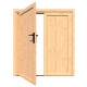 Douglas dubbele deur dicht 164,5 x 199,5 cm