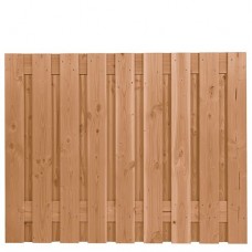 Tuinscherm Coloured Wood bezaagd 19-planks 150x180 cm