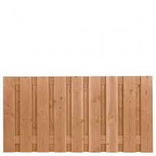 Tuinscherm Coloured Wood bezaagd 19-planks 90x180 cm