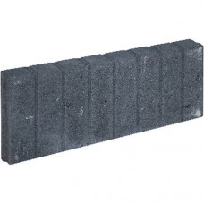 Blokjes palissadeband 8x25x50 cm zwart