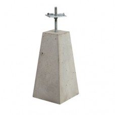 Betonpoer antraciet 12x12(22x22)x40 cm