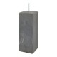 Betonpoer zwart met facet 22x22x58 cm