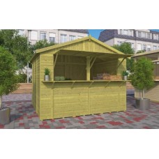 Blokhut Kiosk Santa 300 x 250 cm