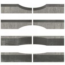 Linia excellence wave 15x15x60cm grijs zwart Linia excellence wave 15x15x60cm grijs zwart