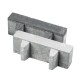 Waterpasserende aqua bricks 10x30x8 cm grijs 40% open