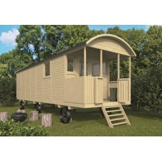 Zigeunerwagen Kathleen met veranda 240x600+120 cm