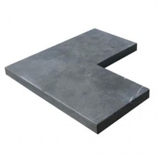 Siam bluestone vijverrand hoekstuk 50/50x30x3 cm verzoet Siam bluestone vijverrand hoekstuk 50/50x30x3 cm verzoet