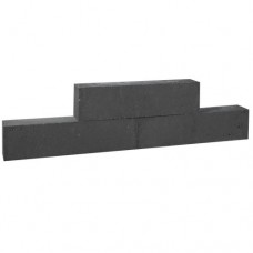 Forto walling 60x10x10 cm zwart