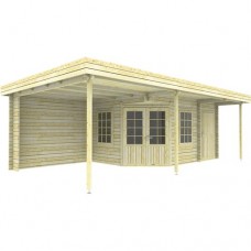 Blokhut 4356Z Interflex 704 x 290 + 100 cm Blokhut 4356Z Interflex 704 x 290 + 100 cm