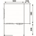 Blokhut 5x5+3Z Complete Interflex 500+150x500+300 cm