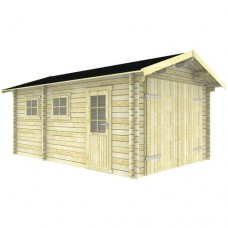 Blokhut 3352 Garage zadeldak Interflex 520x330 cm