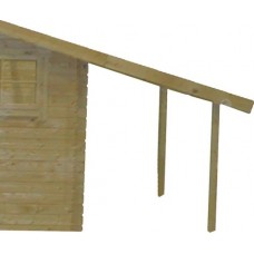 Blokhut aanbouw 30 Interflex 163x300 cm Blokhut aanbouw 30 Interflex 163x300 cm