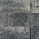 Linea palissade strak 15x15x60 cm grijs zwart