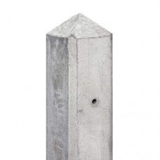 Betonpaal grijs lichtgewicht 10x10x280 cm diamantkop eindpaal