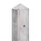 Betonpaal grijs lichtgewicht 10x10x280 cm diamantkop