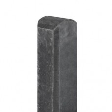 Betonpaal antraciet 10x10x280 cm halfronde kop Betonpaal antraciet 10x10x280 cm halfronde kop