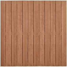 Hardhouten geschaafd plankenscherm design 28-planks 15 mm recht verticaal 180x180 cm