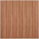 Hardhouten geschaafd plankenscherm design 28-planks 15 mm recht verticaal 180x180 cm