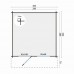 Blokhut Bo 300x300+70 cm