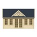 Blokhut Clockhouse 550x400 cm Red Class Wood Geïmpregneerd