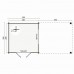 Blokhut Dellinger 300+300x300 cm