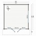 Blokhut Derby 440x440+90 cm