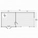 Blokhut Mokka 400+500x400 cm