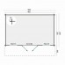 Blokhut Skyler 500x320+100 cm
