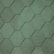 Dakshingles hexagonaal groen